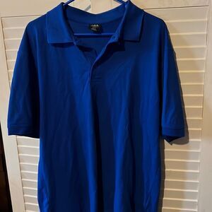 All Polo Blue short sleeve polo top size large